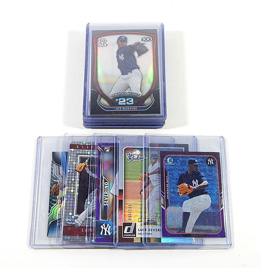 Lot of (16) Luis Severino Rookies RC's 2015 & 2016 Bowman Chrome Topps Heritage