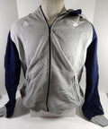 2015-16 New Orleans Pelicans Game Used Grey Zip Hoodie Sweatshirt 2XL+2 DP63874