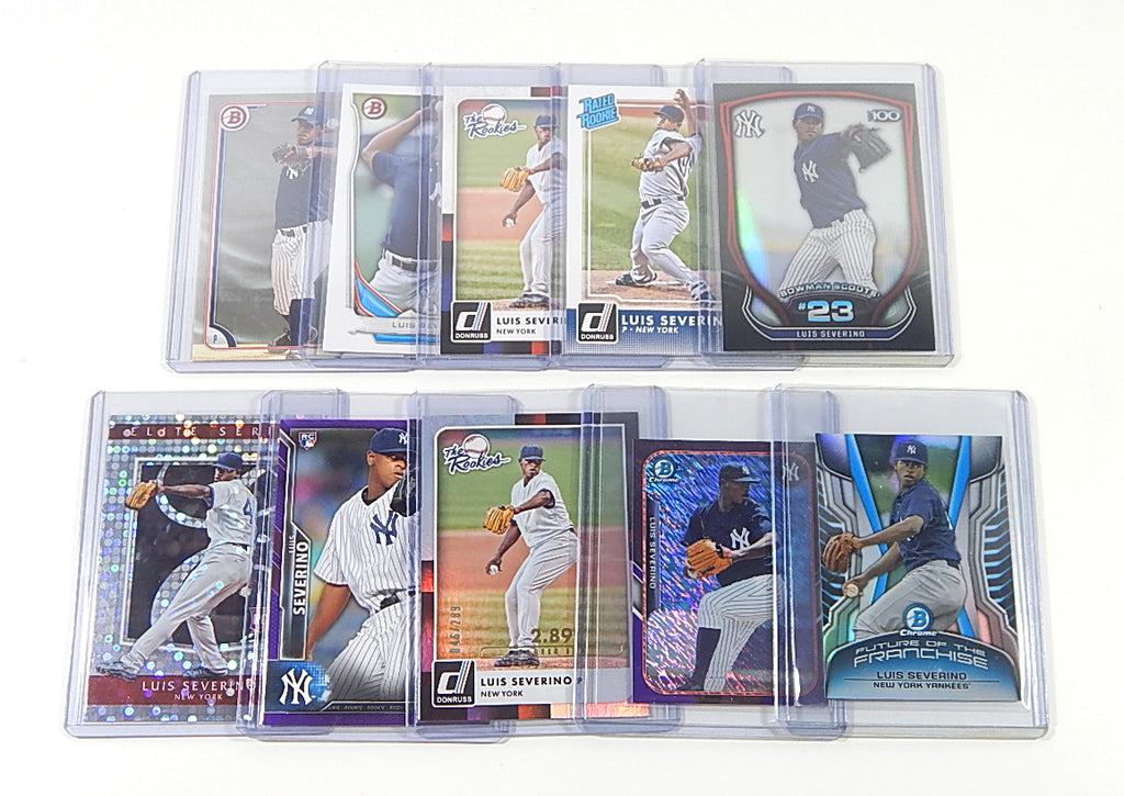 Lot of (16) Luis Severino Rookies RC's 2015 & 2016 Bowman Chrome Topps Heritage Pic2