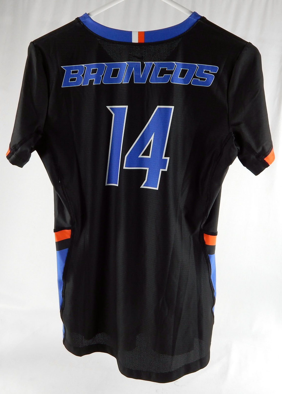 2019 Boise State Broncos #14 Game Used Black Jersey Womens Soccer M 021 Pic2