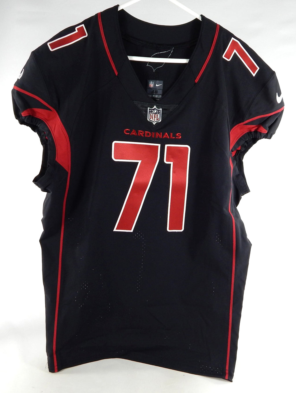 2017 Arizona Cardinals Jaron Brown #71 Game Issued Black Jersey Color Rush 48 8