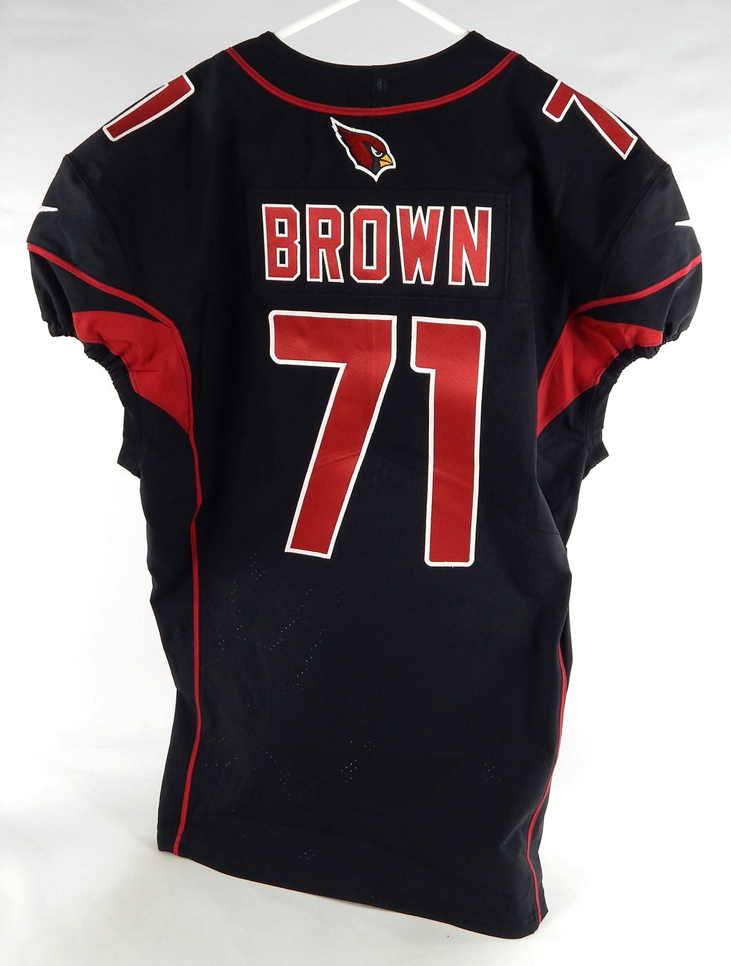 2017 Arizona Cardinals Jaron Brown #71 Game Issued Black Jersey Color Rush 48 8 Pic2