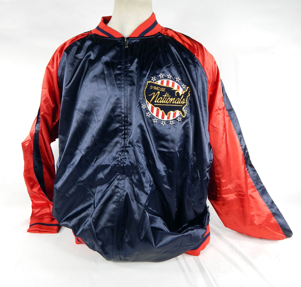 Philadelphia 76ers Game Issued Navy Warm Up Jacket HWC Syracuse Nationals 29