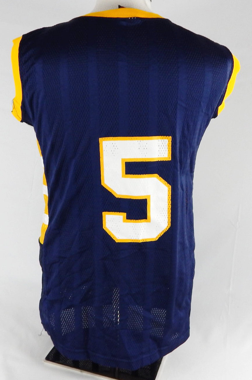 2000s Akron Zips #5 Game Used Navy Jersey Basketball XL 812 Pic2