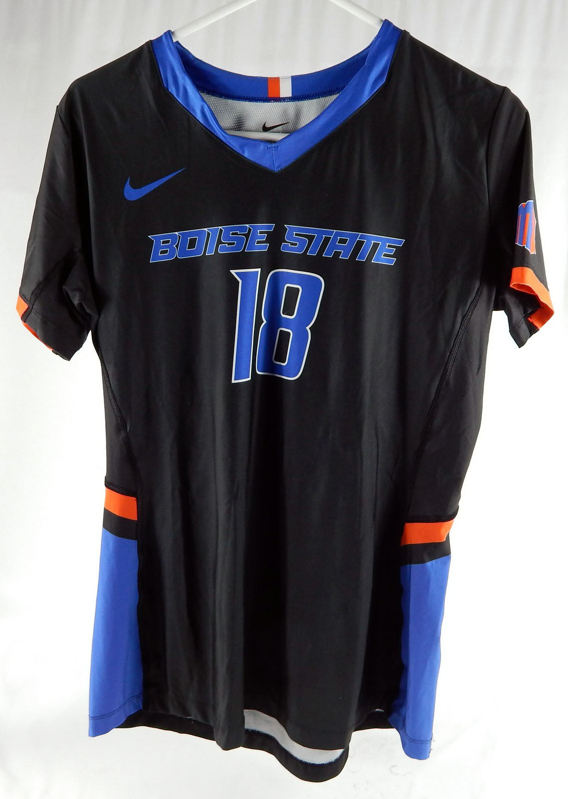 2019 Boise State Broncos #18 Game Used Black Jersey Womens Soccer L DP88022