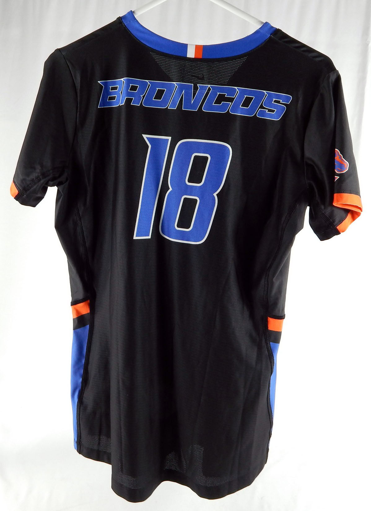 2019 Boise State Broncos #18 Game Used Black Jersey Womens Soccer L DP88022 Pic2