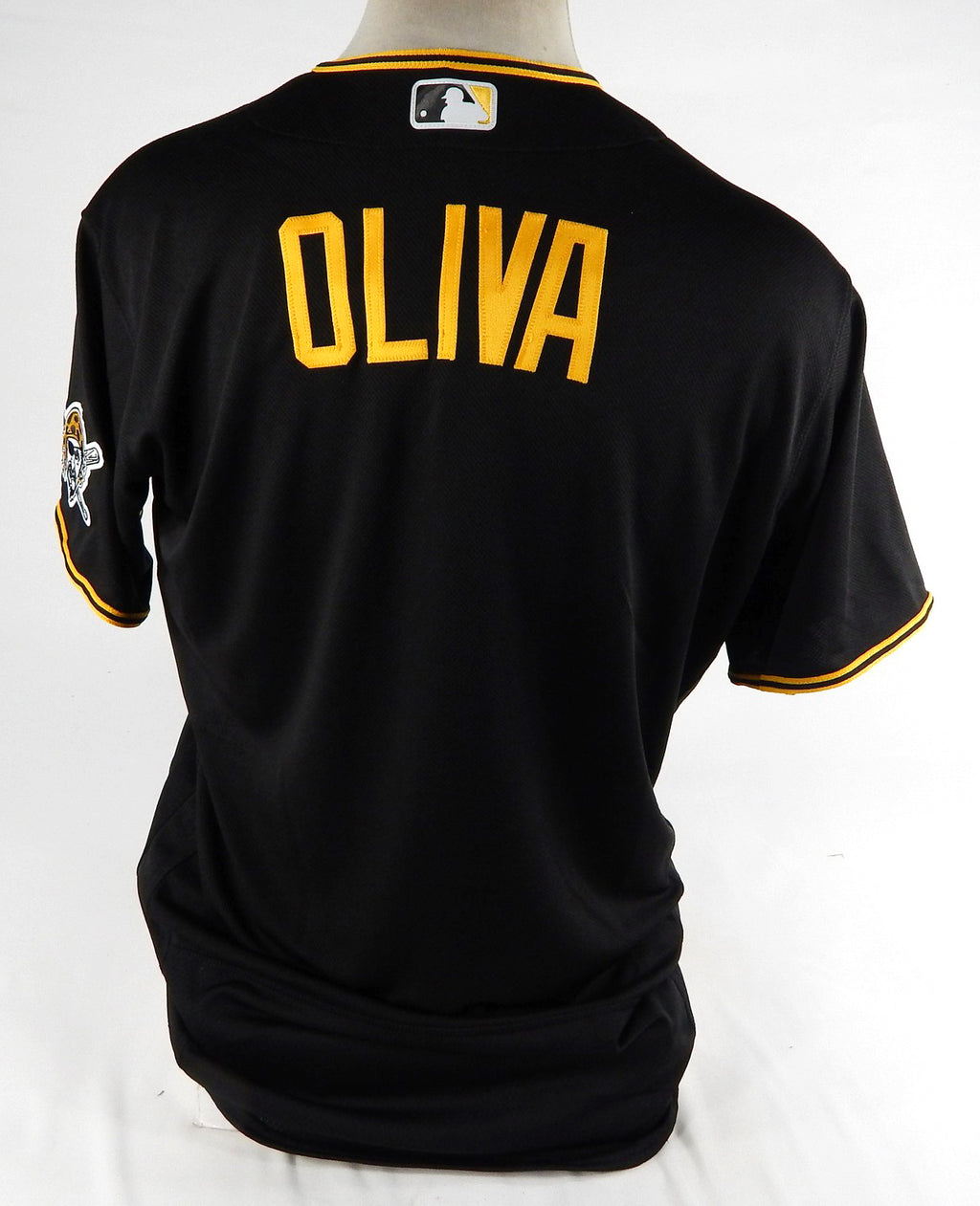 2021 Pittsburgh Pirates Jared Oliva Game Issued Black Jersey 46 DP72213