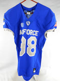 Air Force Falcons #98 Game Used Blue Jersey Name Plate Removed M 892