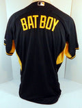 Pittsburgh Pirates Bat Boy # Game Issued Black Jersey BP ST 600