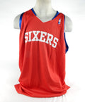 2000s Philadelphia 76ers Blank # Authentic Red Jersey 56 DP70369
