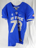 Air Force Falcons #73 Game Used Blue Jersey Football XL 022