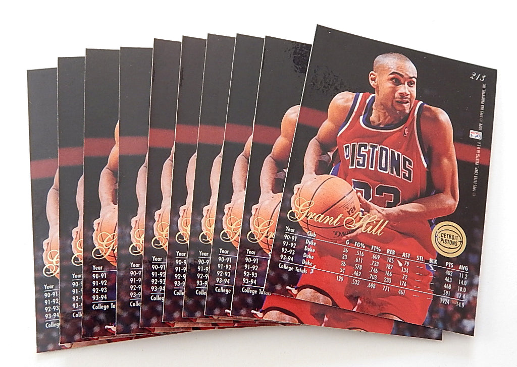 Lot of (10) 1994-95 Flair Grant Hill RC #213 Pistons Pic2