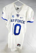 2015 Air Force Falcons #10 Game Used White Jersey NP Rem M 894