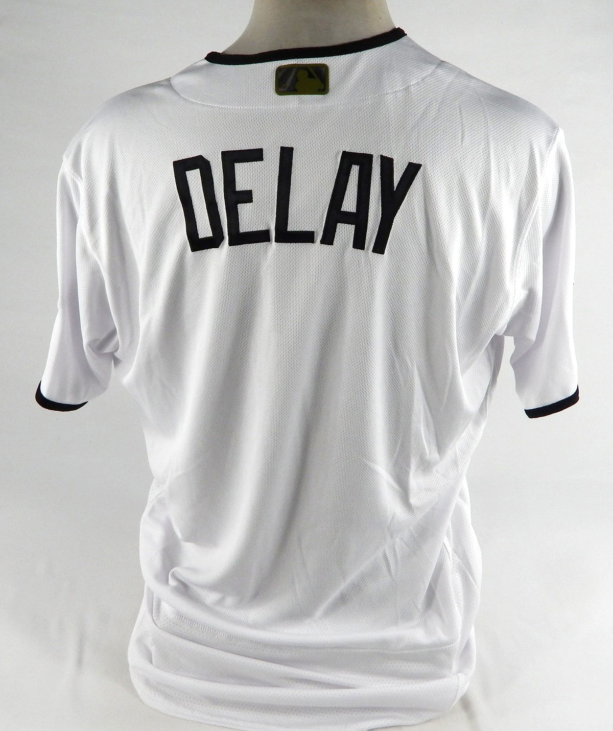 2021 Pittsburgh Pirates Jason Delay Game Issued White Jersey Memorial Day 46 16