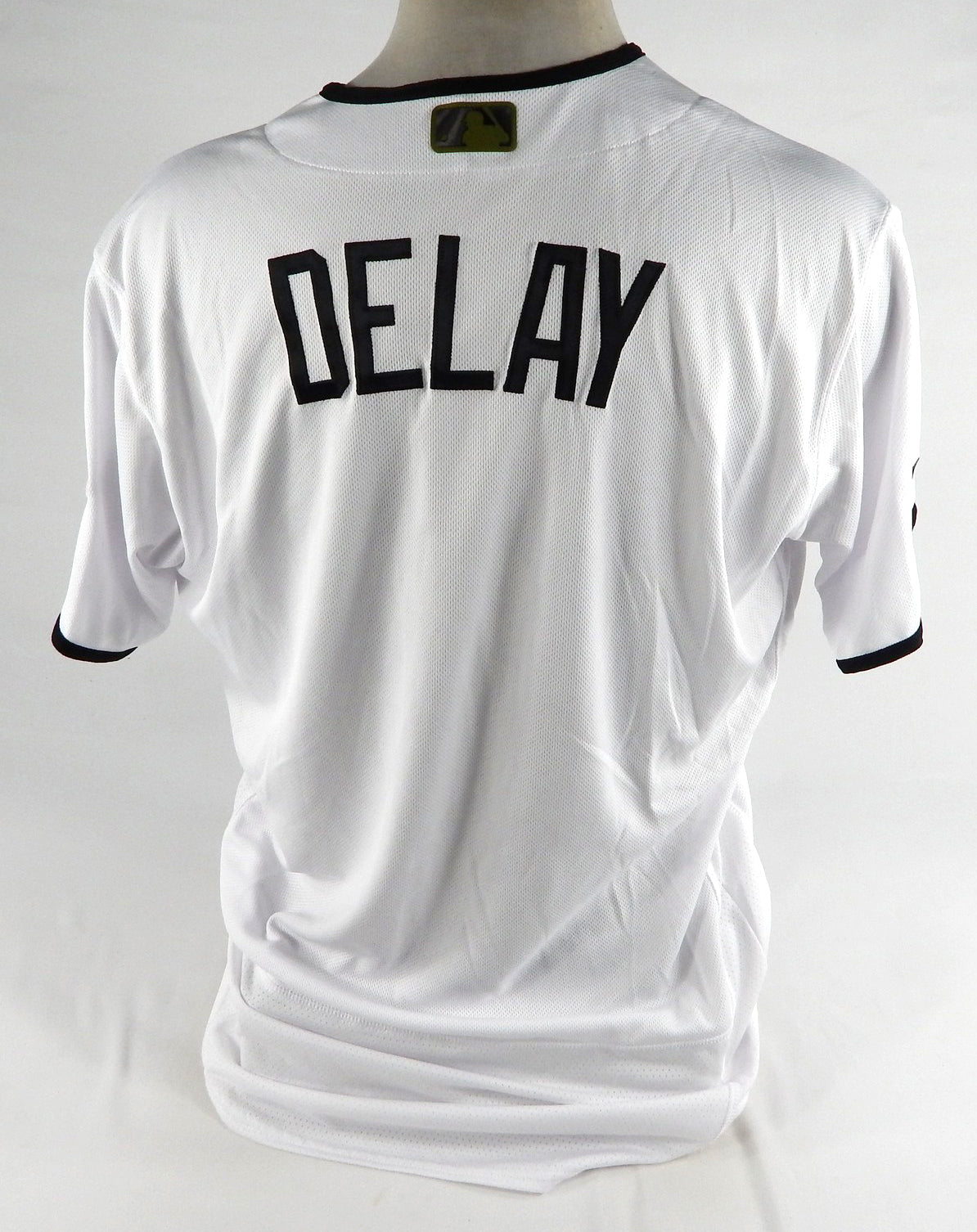 2021 Pittsburgh Pirates Jason Delay Game Issued White Jersey Memorial Day 46 16 Pic2