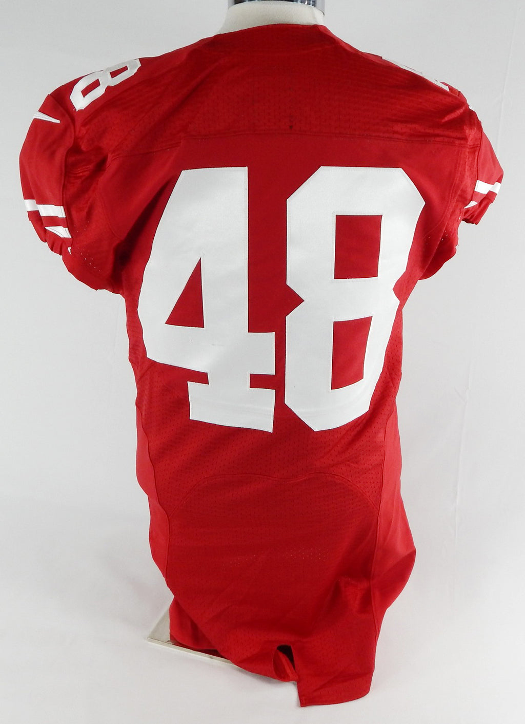 2015 San Francisco 49ers #48 Game Used Red Jersey NP Rem 42 619 Pic2