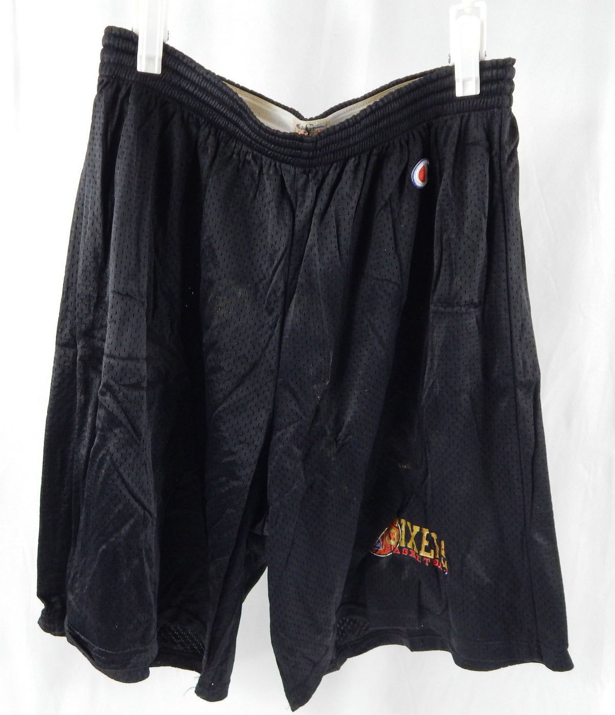 1990s Philadelphia 76ers Team Issued Black Practice Shorts XL 009