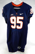 2014 Virginia Cavaliers #95 Game Used Navy Jersey NP R 42 194