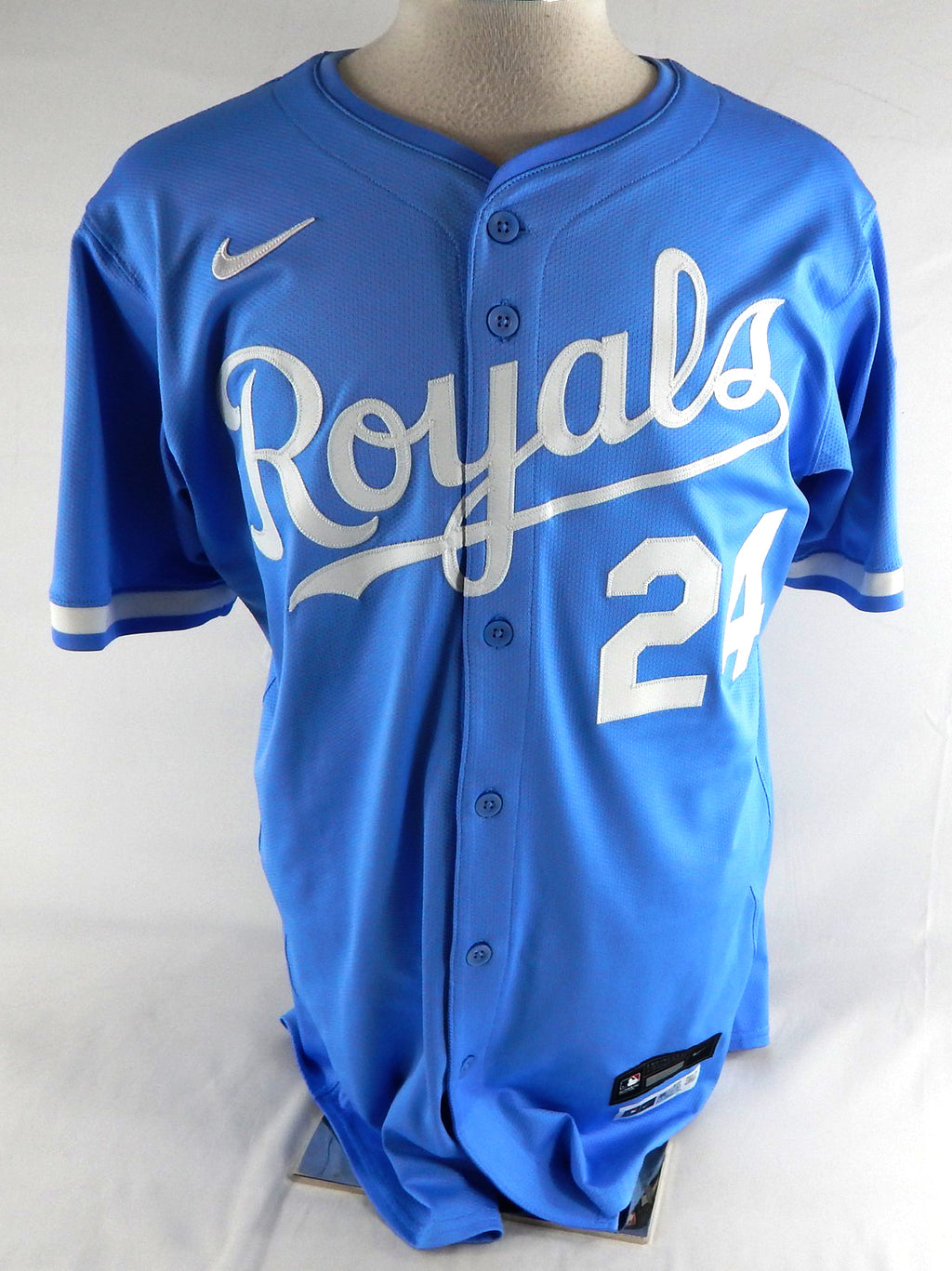 2025 Kansas City Royals Michael Lorenzen #24 Game Issued P Used Pdr Blue Jersey8