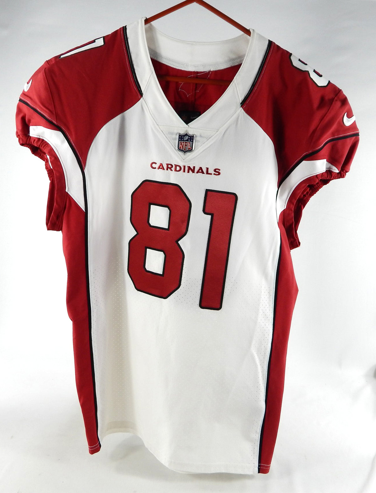 2018 Arizona Cardinals Chris Bazile #81 Game Issued White Jersey 46 547