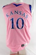 Kansas Jayhawks #10 Game Issued Pink Jersey L 343