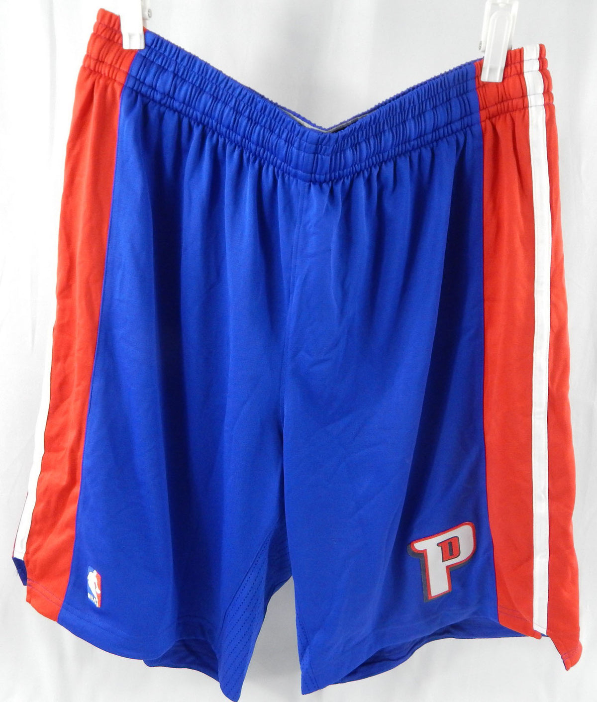 2011-12 Detroit Pistons Game Issued Blue Shorts 2XL+2 010