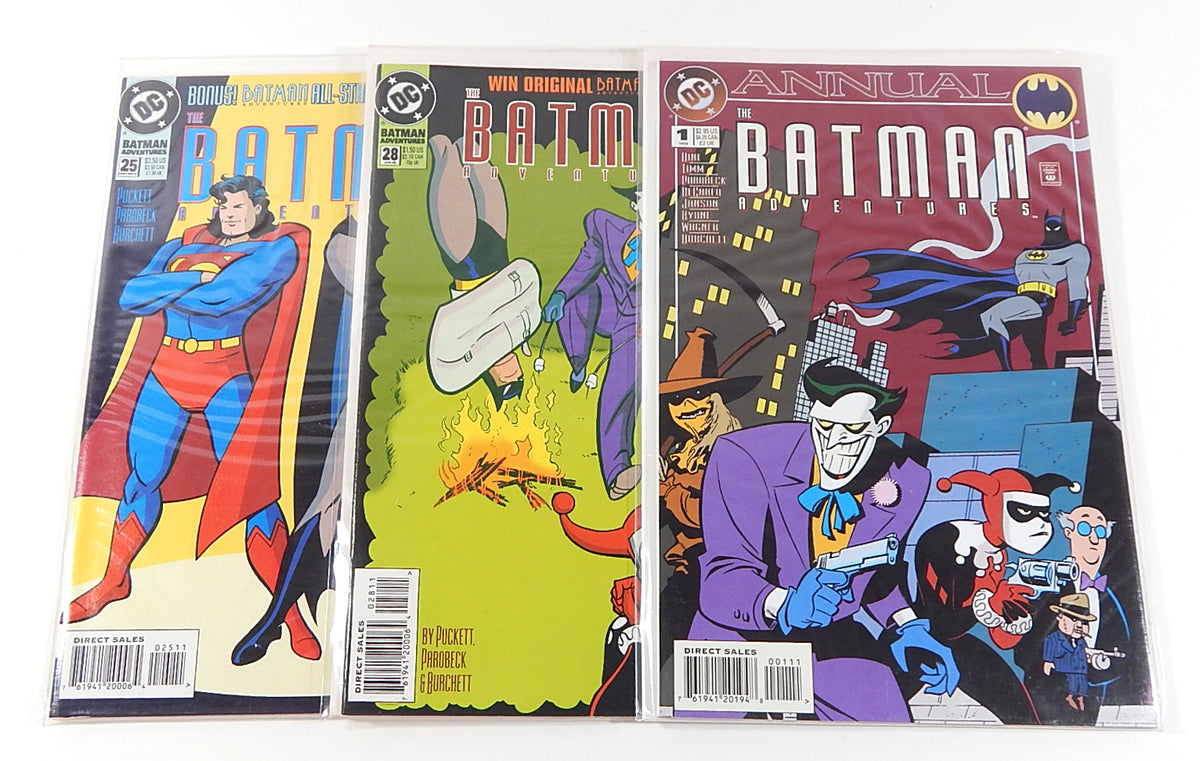 Batman Adventures #25 28 + Annual #1 Comic Lot DC 1994 Harley Quinn App Cover