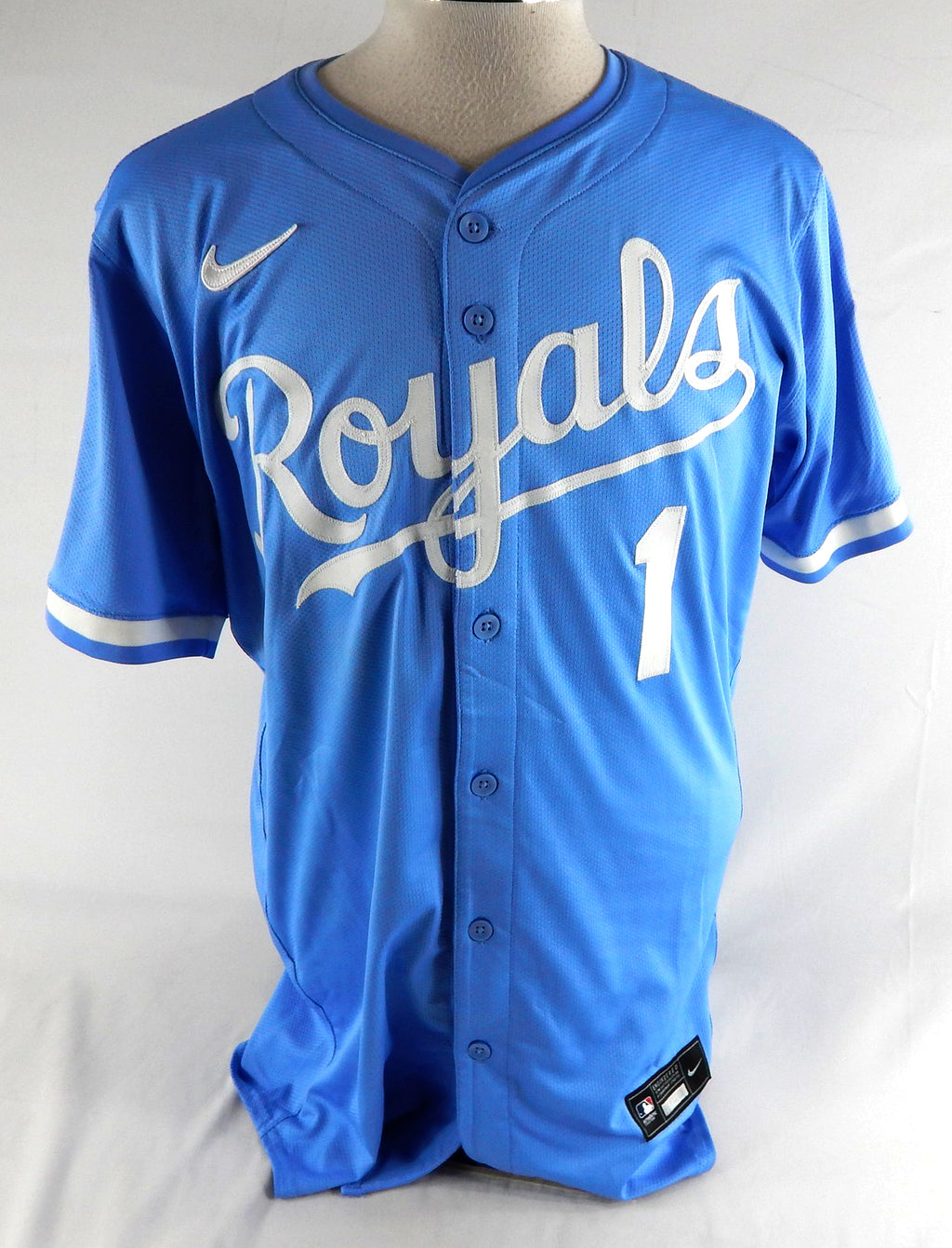 2025 Kansas City Royals MJ Melendez #1 Game Issued Pos Used Powder Blue Jersey 9