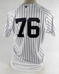 New York Yankees Jhony Brito #76 Game Issued White Jersey 44 DP73931