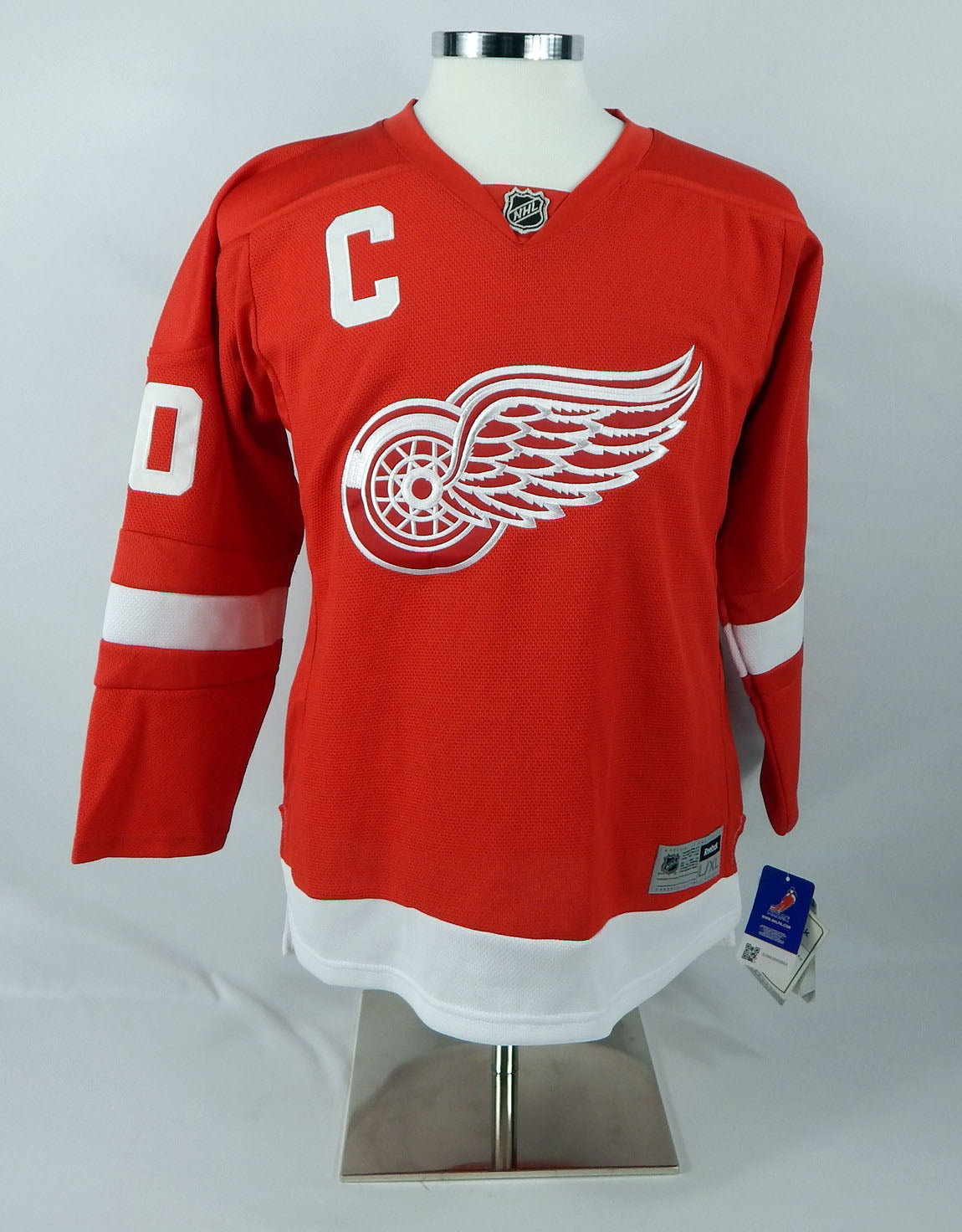 Youth Detroit Red Wings Henrik Zetterberg #40 Authentic Red Jersey Reebok L/XL 7 Pic2