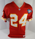 1994 Kansas City Chiefs #24 Game Issued Red Jersey 75th Patch Name Plate Rem 7
