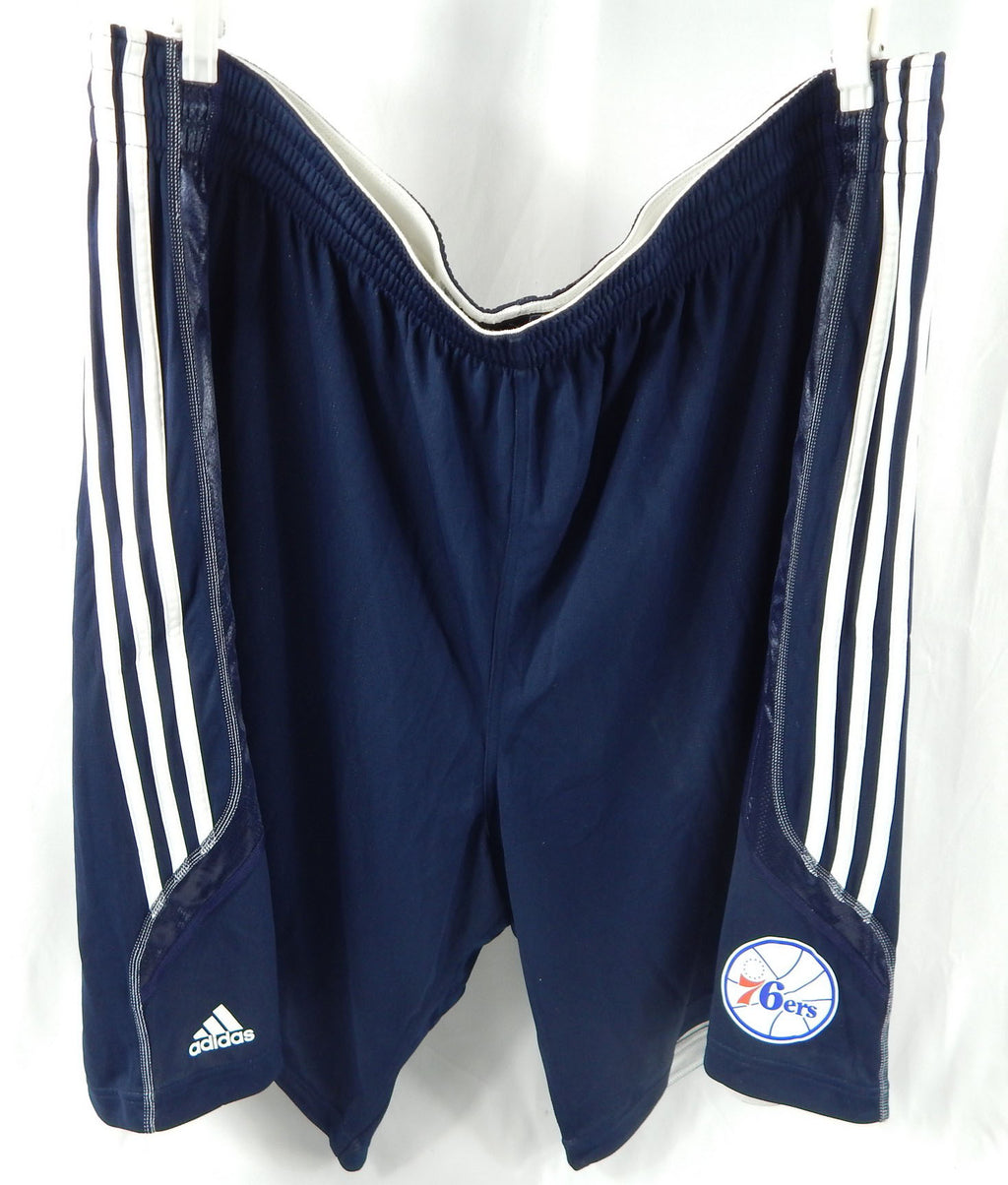 2011-12 Philadelphia 76ers Game Issued Navy Practice Shorts 6XL+2 011