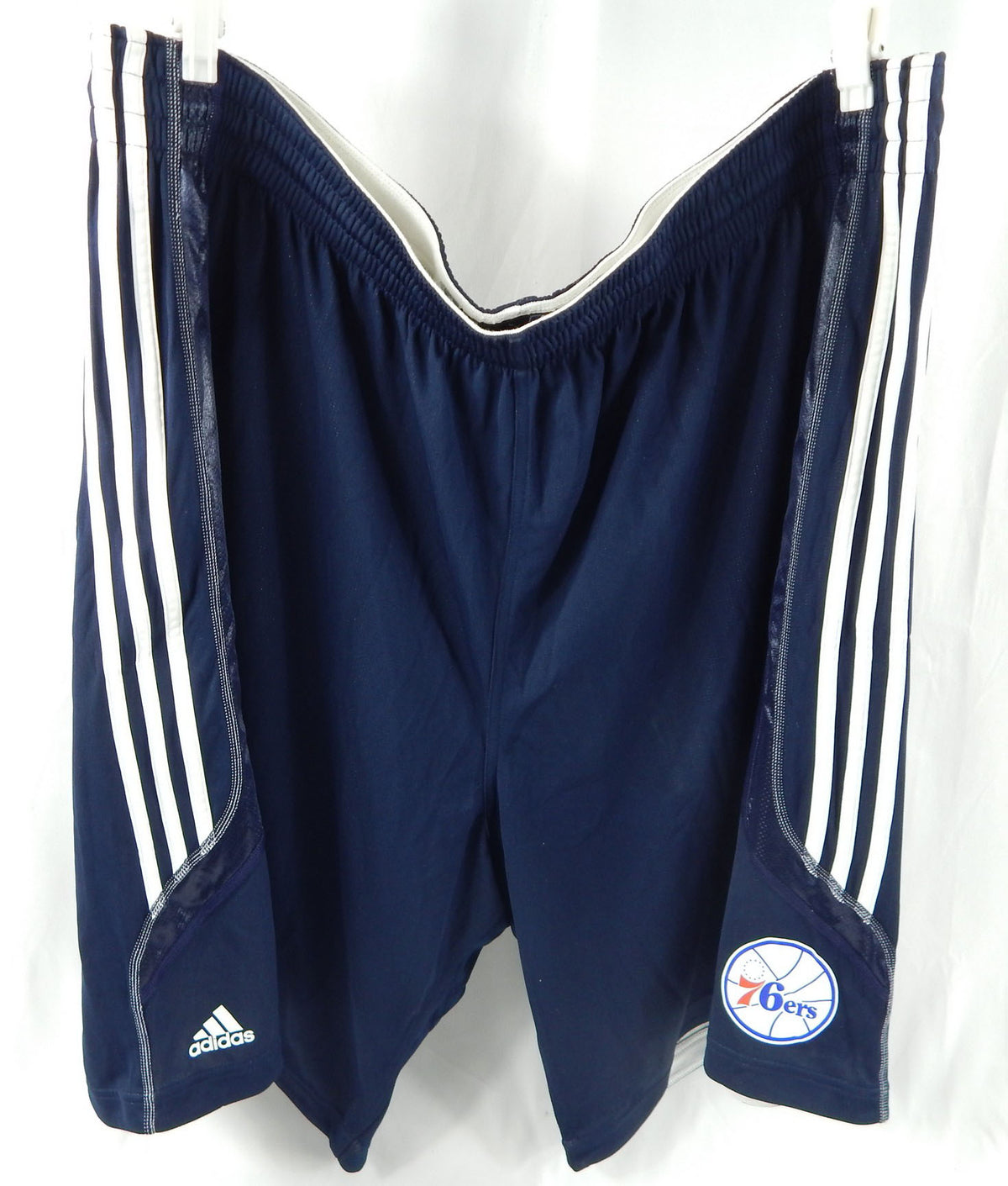 2011-12 Philadelphia 76ers Game Issued Navy Practice Shorts 6XL+2 011