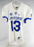 2018 Air Force Falcons #13 Game Used White Jersey NP Rem M 896