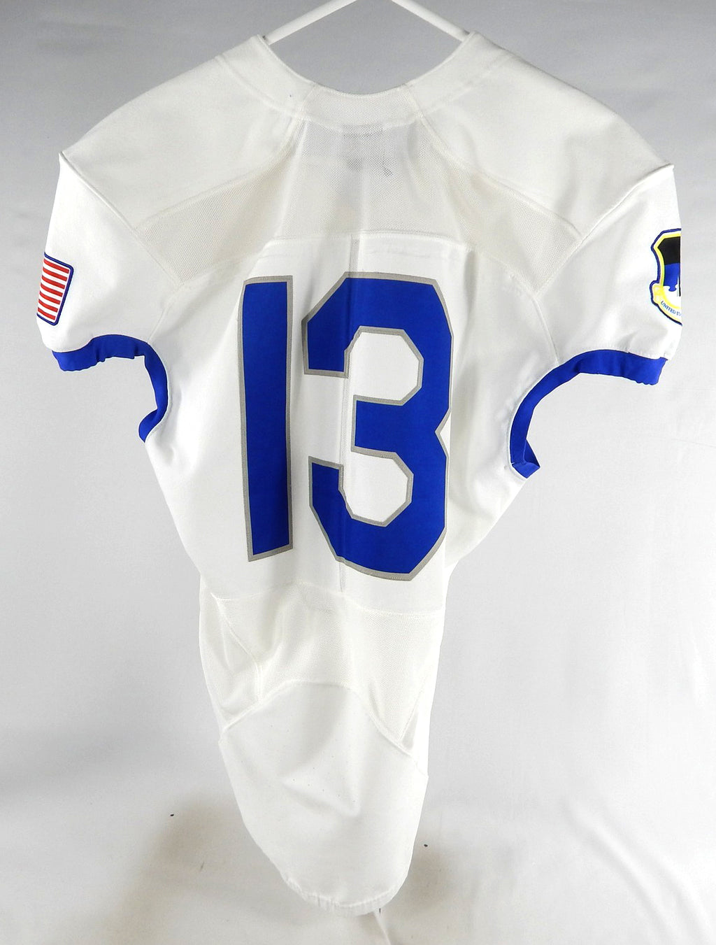 2018 Air Force Falcons #13 Game Used White Jersey NP Rem M 896 Pic2