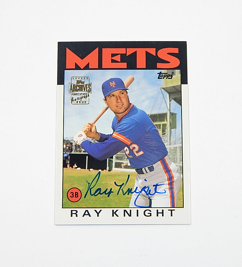 2003 Topps All-Time Fan Favorites Archives Autographs Ray Knight On Card Auto