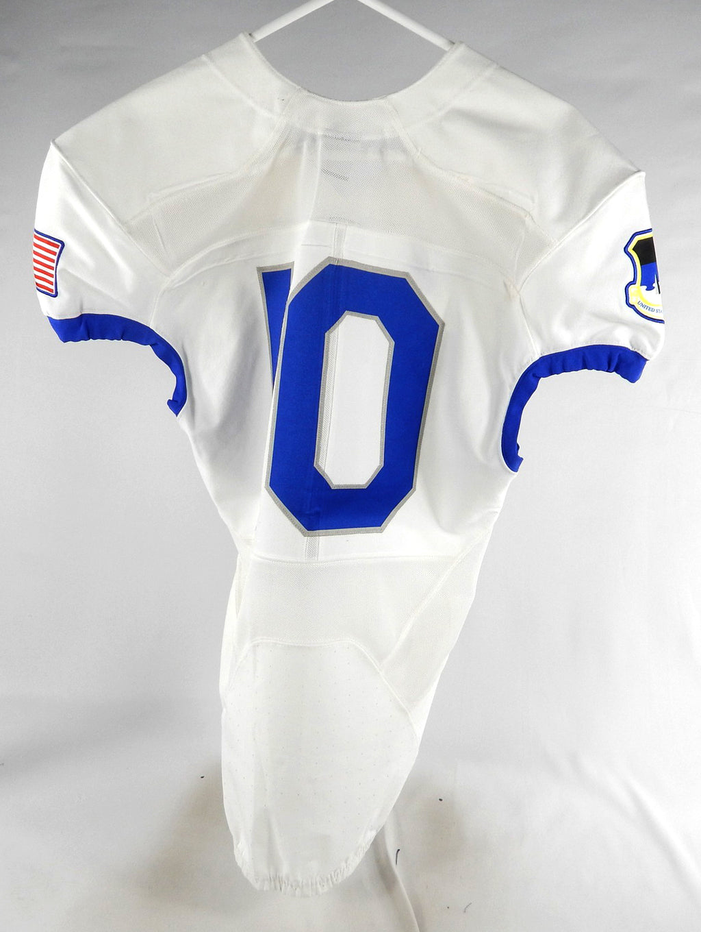 2017 Air Force Falcons #10 Game Used White Jersey NP Rem M 897 Pic2
