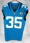 2020 Jacksonville Jaguars #35 Game Issued Blue Jersey Nameplate Removed 38 992