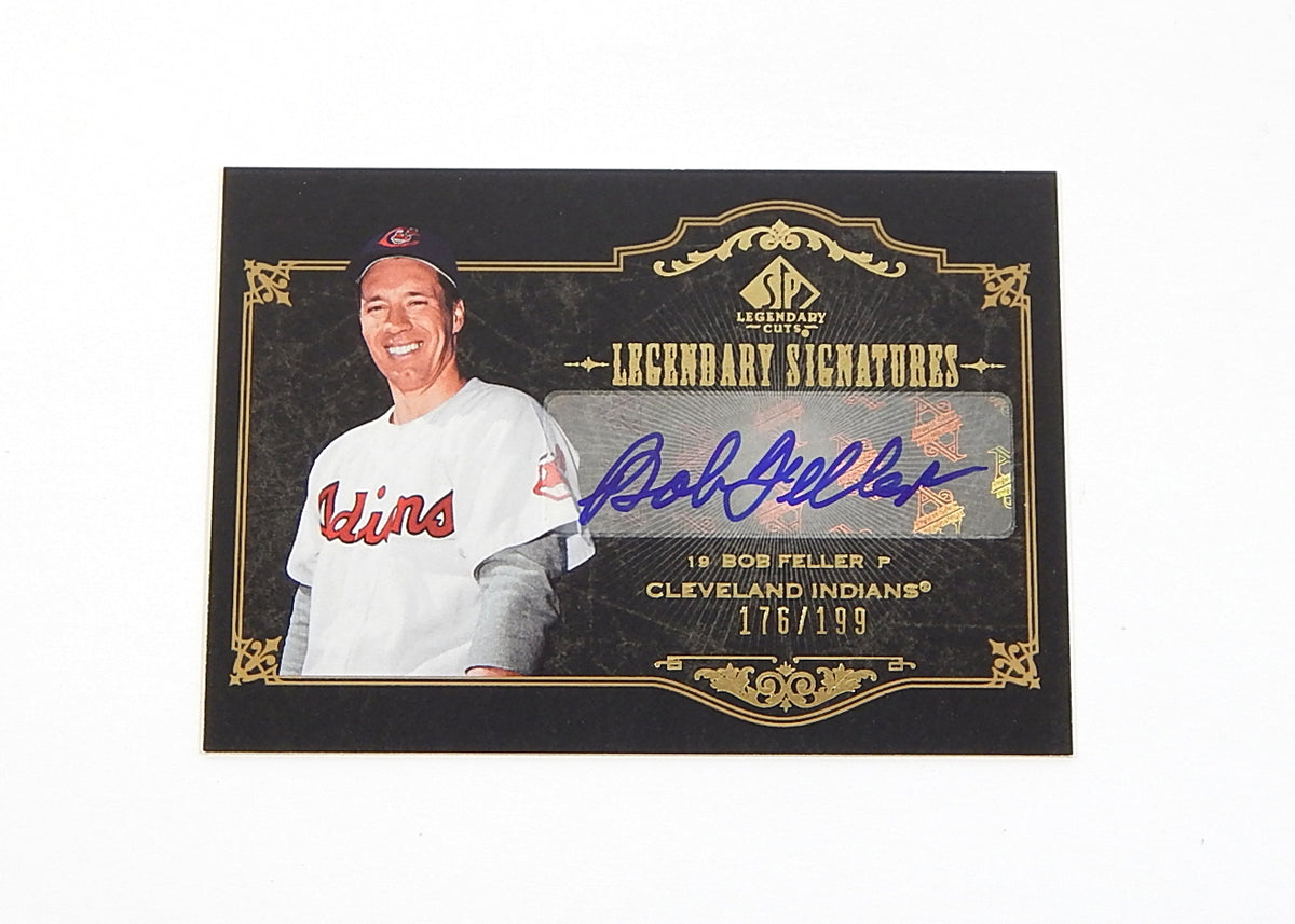 2007 SP Legendary Cuts Legendary Signatures Bob Feller #LS-BF1 Auto #'d 176/199