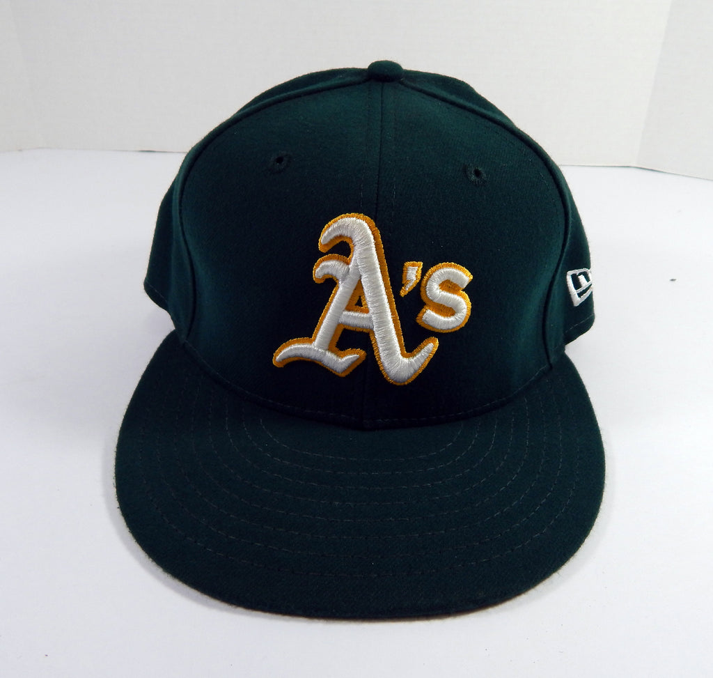 2020 Oakland A's Athletics Ramon Laureano #22 Game Issued Dark Green Hat 7.25 47