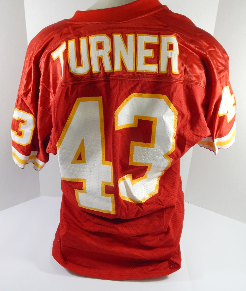 1993 Kansas City Chiefs Turner #43 Game Issued Red Jersey 46 DP51710