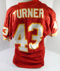 1993 Kansas City Chiefs Turner #43 Game Issued Red Jersey 46 DP51710