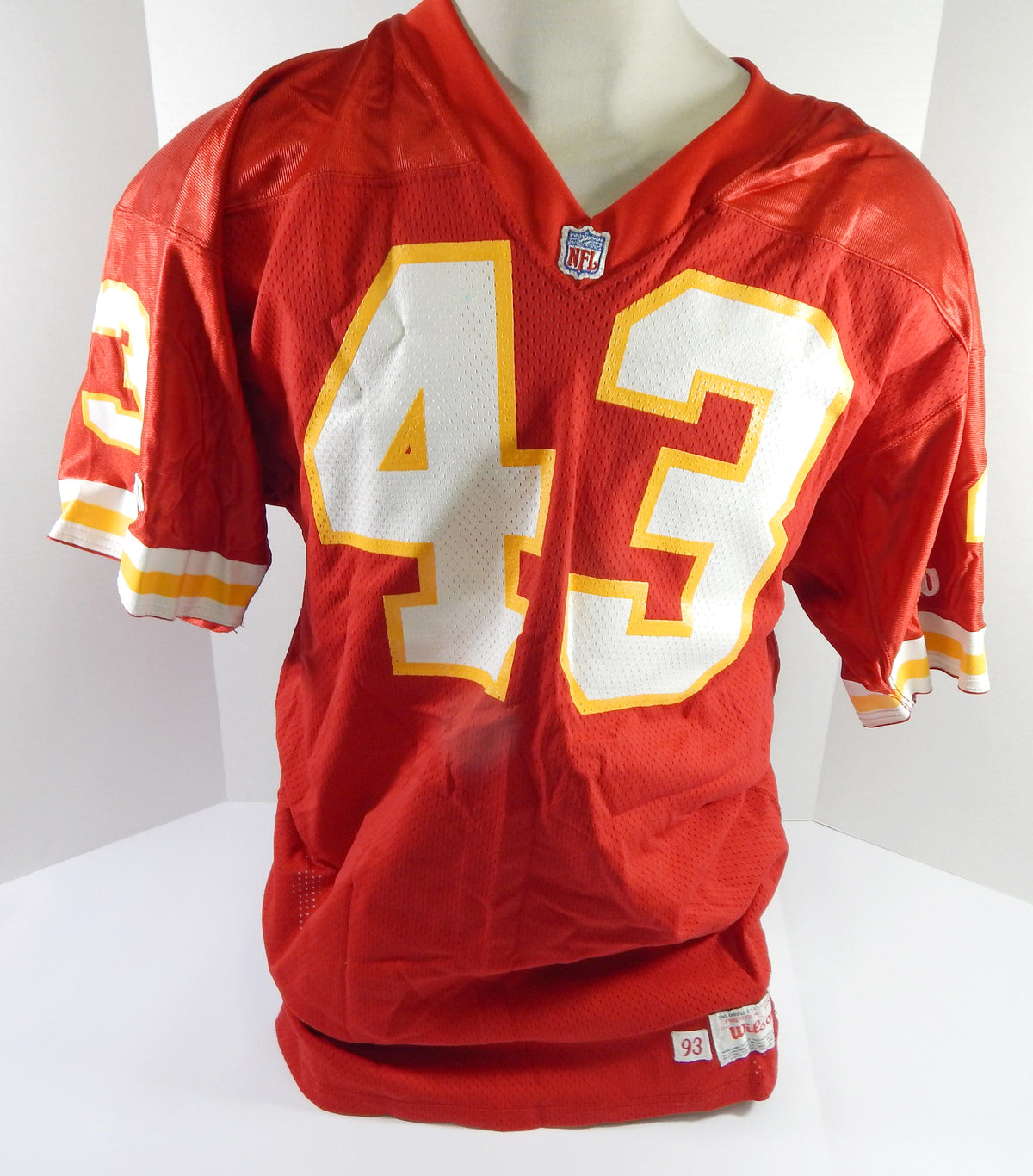 1993 Kansas City Chiefs Turner #43 Game Issued Red Jersey 46 DP51710 Pic2