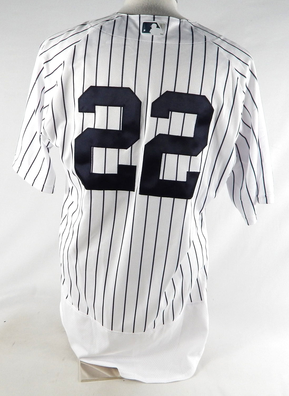 2022 New York Yankees Harrison Bader #22 Game Issued Pos Used White Jersey 8 Pic2