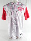 2023 Clearwater Threshers #25 Game Used White Jersey Pitch Pink Breast Cancer 1