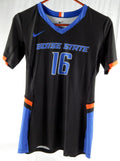 2019 Boise State Broncos #16 Game Used Black Jersey Womens Soccer MT 032