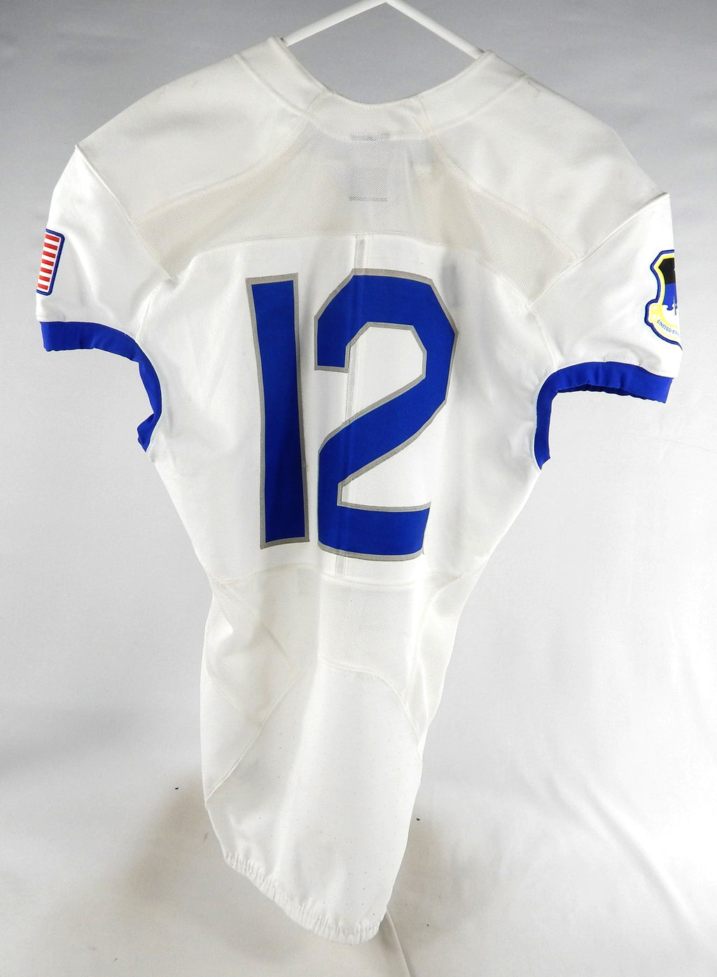 2017 Air Force Falcons #12 Game Used White Jersey NP Rem M 899 Pic2