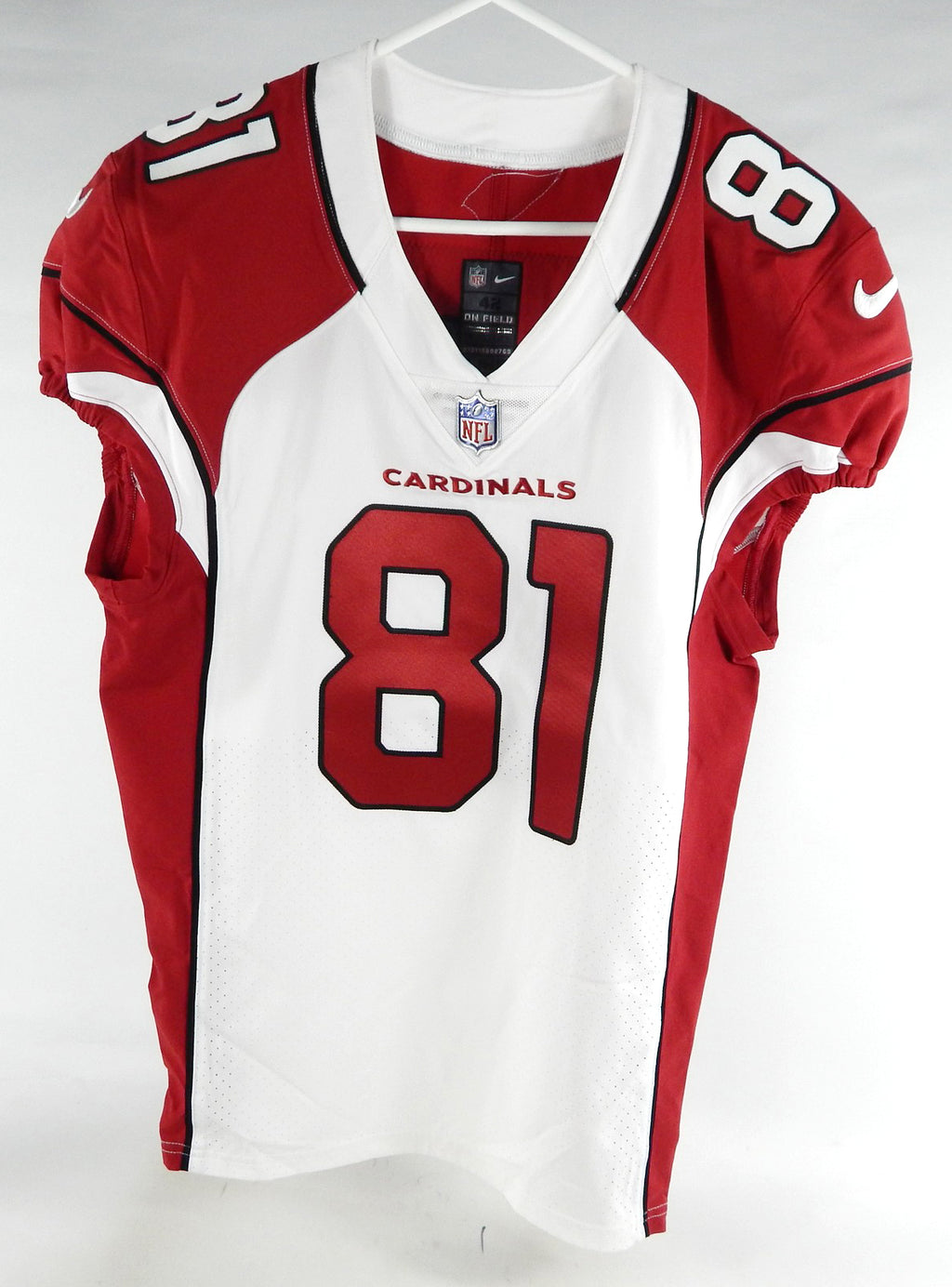 2022 Arizona Cardinals Deon Yelder #81 Game Issued White Jersey 42 761
