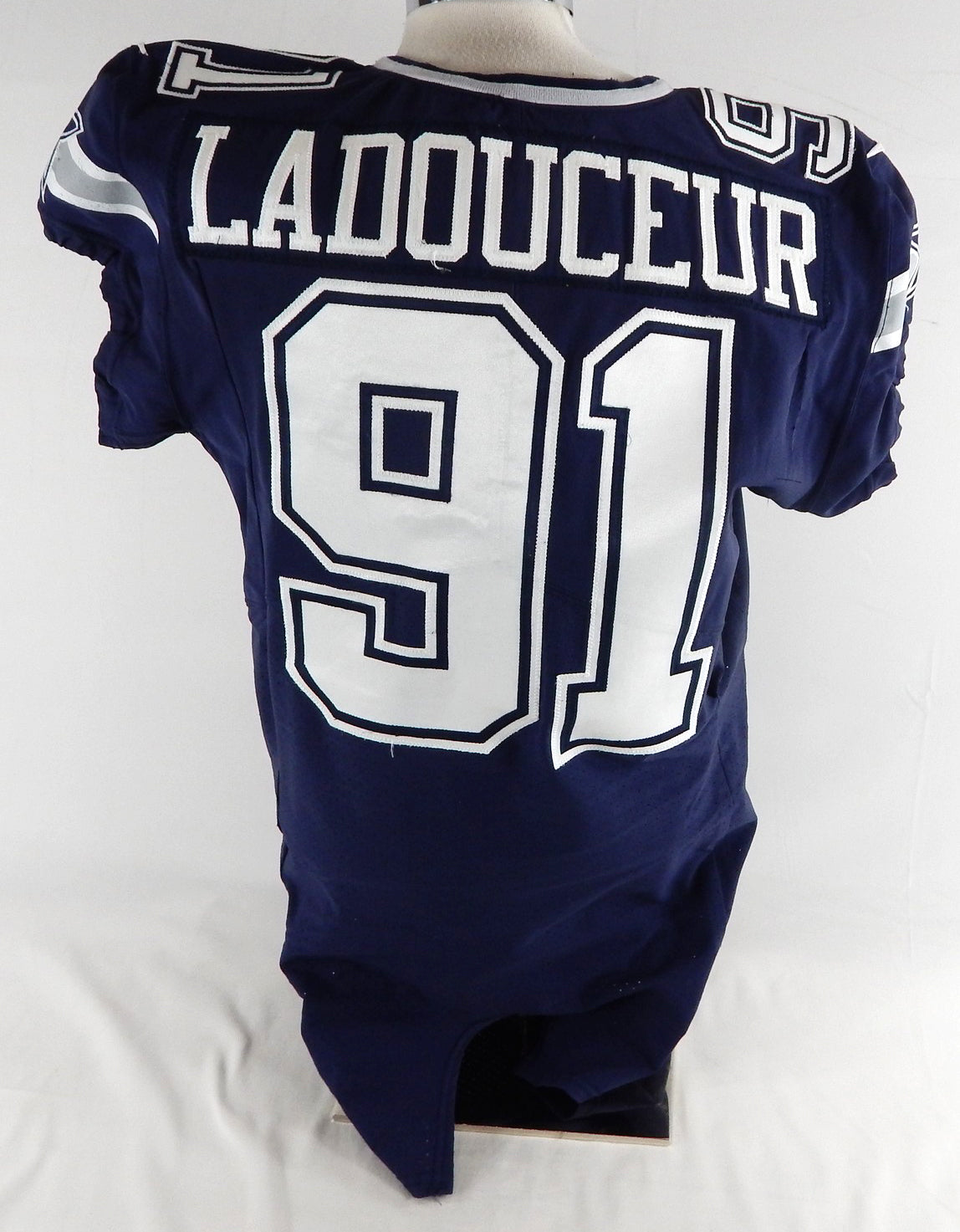 2017 Dallas Cowboys L.P. Ladouceur #91 Game Used Navy Jersey 46 782 Pic2