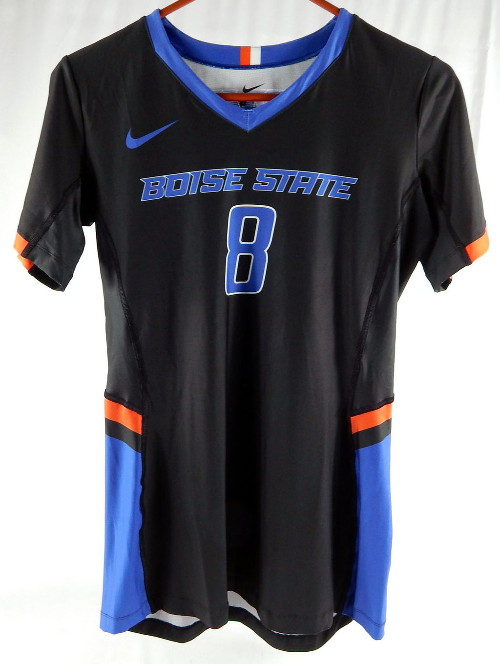 2019 Boise State Broncos #8 Game Used Black Jersey Womens Soccer M 033